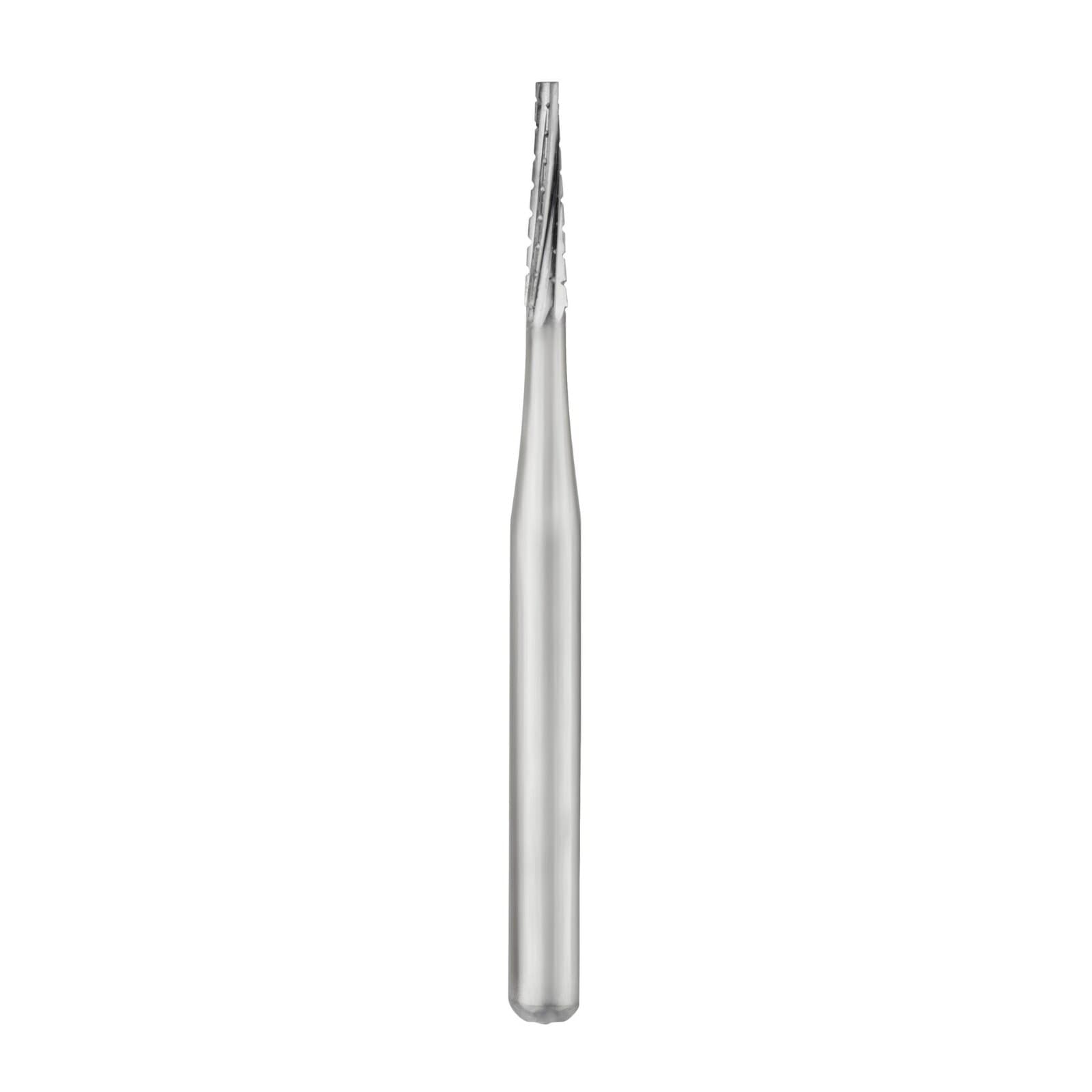 SS White #700L Tapered Fissure Flat End Cross-Cut Carbide Bur, Friction Grip (FG), 1.0 mm Head Diameter, 5.0 mm Head Length, 10/Pk thumbnail 2