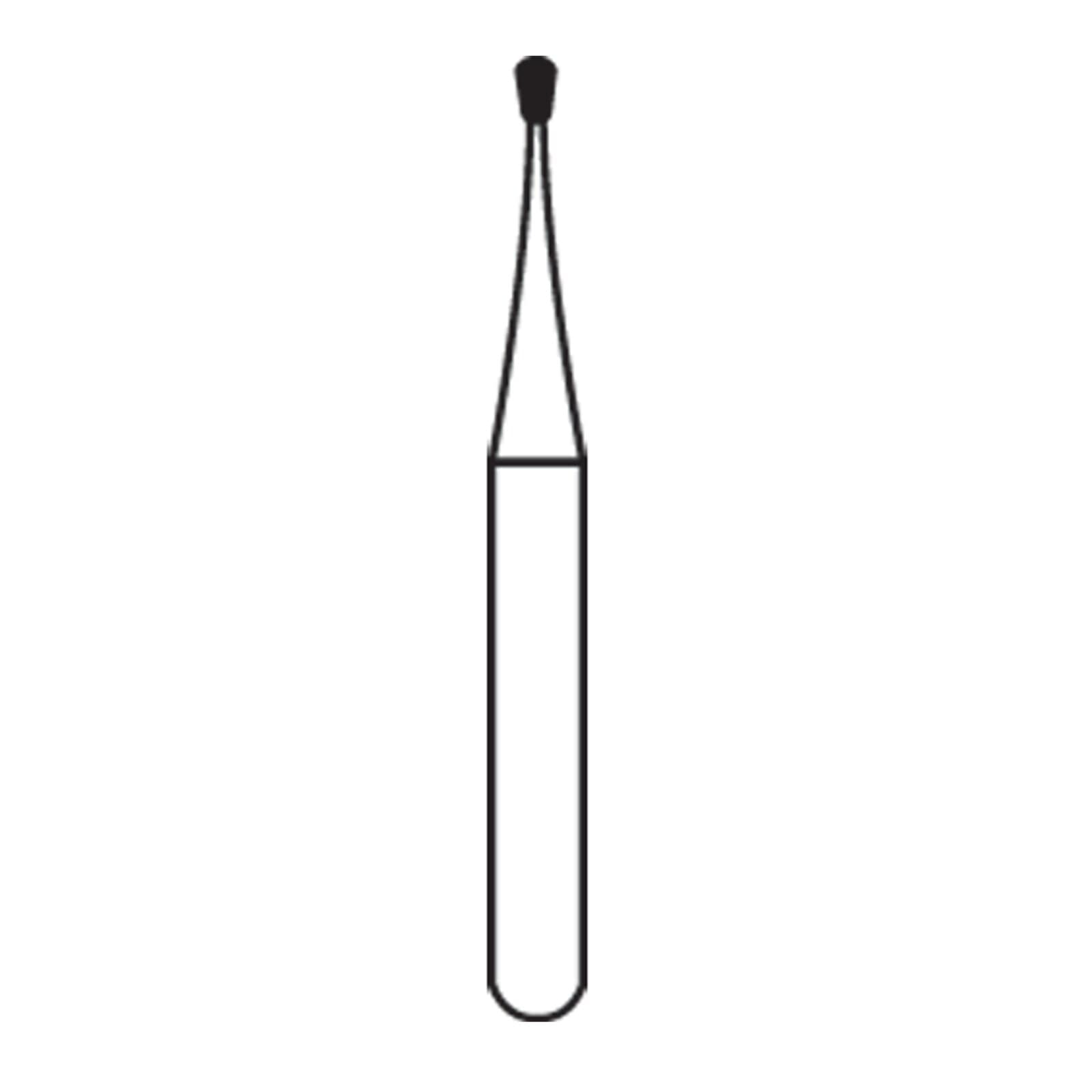Alpen® Carbide Operative Bur, FGSS, Pear #330, 0.8 mm, Short Shank, 100/Pk, R300330C thumbnail 2