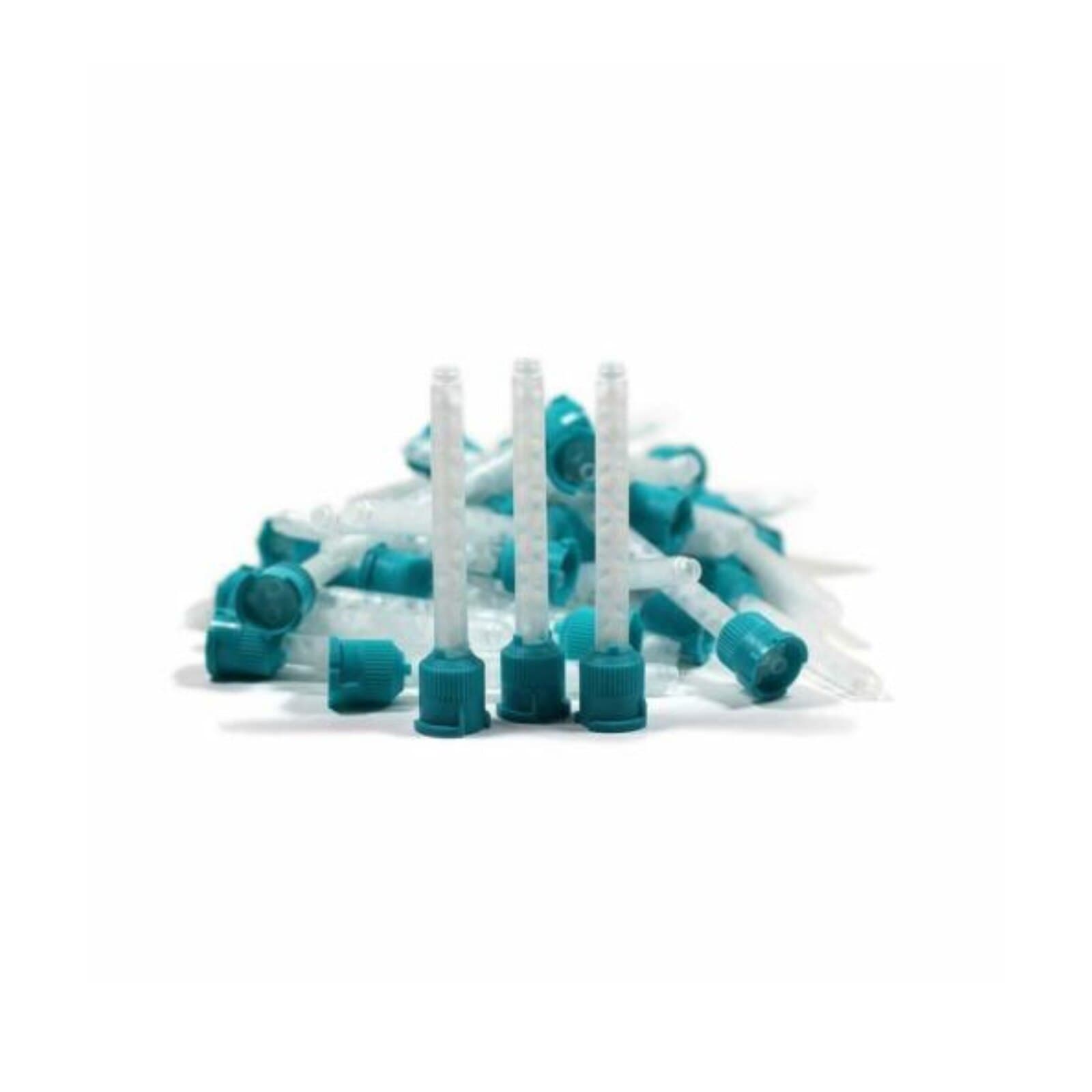 Defend T-Mix T-Style Mixing Tips, Heavy Body, Teal/Green, 6.5 mm, 48/Pk, VP8104T thumbnail 2