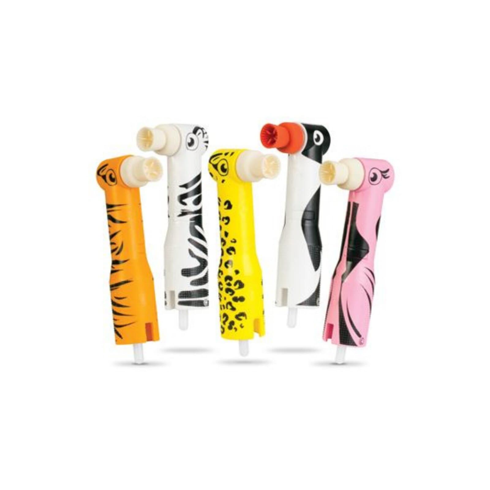 Zooby Disposable Prophy Angles, Latex-Free, Soft Web Cup, 90° Angle, Assorted Animal Designs, 100/Box, 575010 thumbnail 8