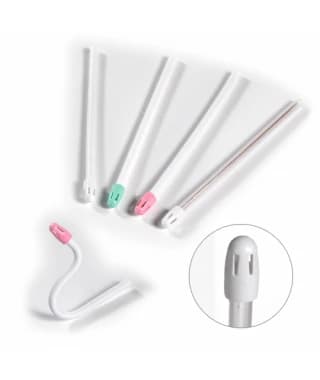 Comfort Plus Premium Saliva Ejectors, White/Pink, Bubblegum Scented, 100/Pk, ZWPCPBG thumbnail 9
