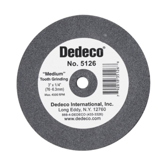 Dedeco Traditional Lathe Wheel, Black Medium, 3" x 1/4", Single Wheel, 5126 thumbnail 3