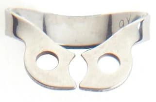 Ivory Rubber Dam Clamp, Wingless, #W2, Bicuspid/Premolar, Stainless Steel, 50057510 thumbnail 5