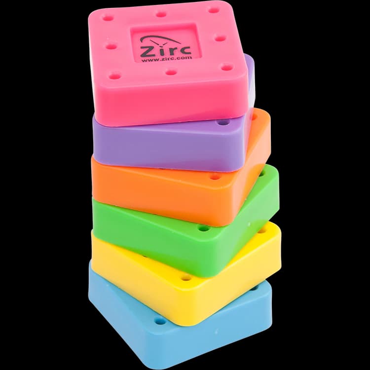 Zirc 8-Hole Magnetic Bur Block, Neon Orange, Fits FG/RA/HP Burs, Autoclavable, 50Z400Q, 1/Pk thumbnail 7