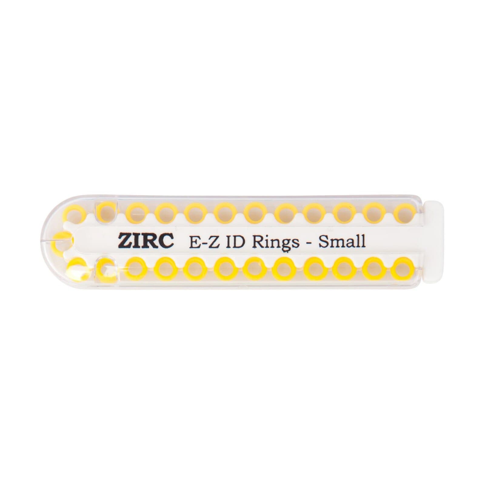 Zirc E-Z ID Instrument Rings, Small, 1/8", Neon Yellow, 25/Pk, 70Z100O thumbnail 2