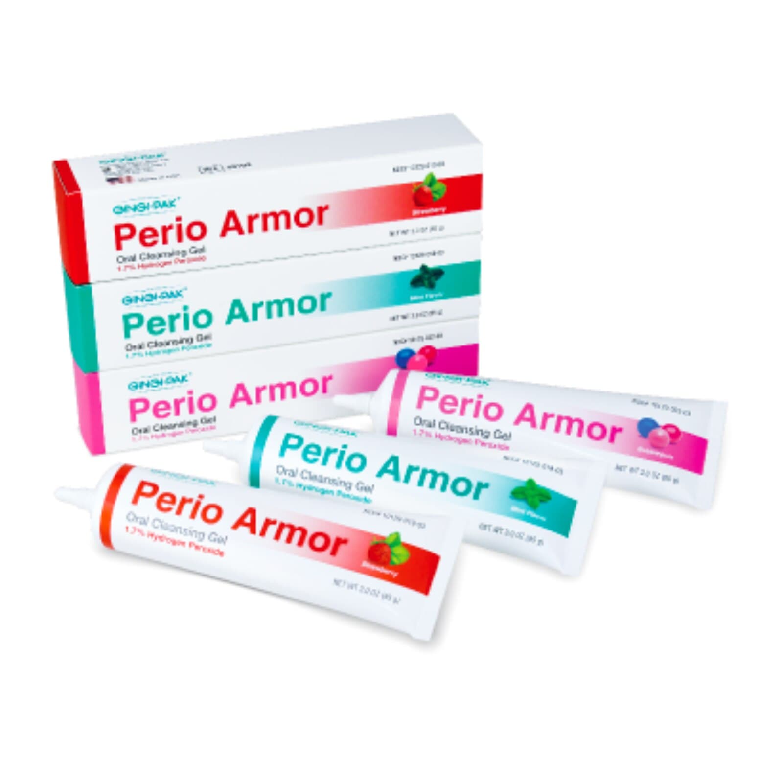 Perio Armor 1.7% Hydrogen Peroxide Oral Cleansing Gel, Mint, 3 oz Tube, 6/Pack, 93101 thumbnail 2