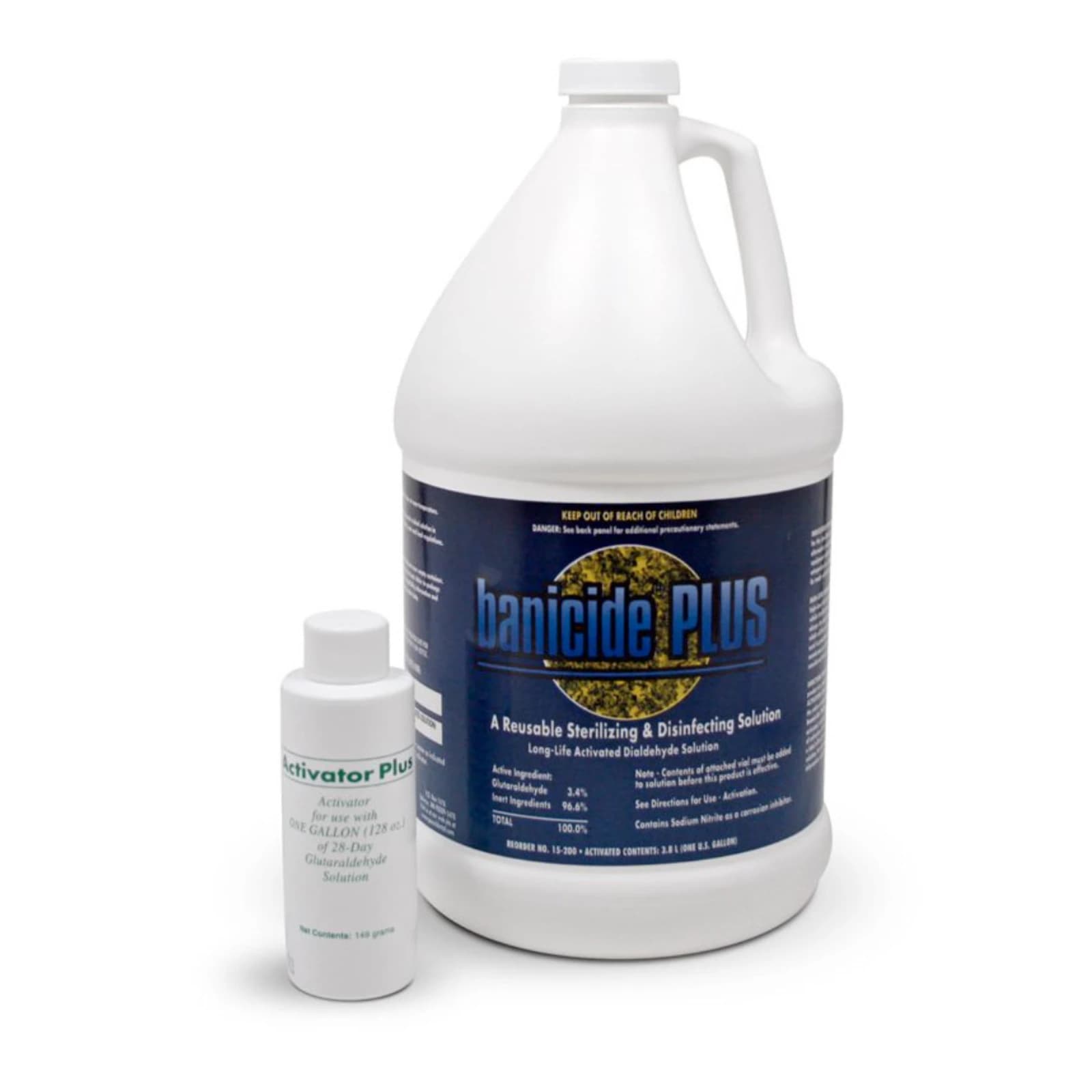 Banicide Plus 3.4% Glutaraldehyde Sterilizing & Disinfecting Solution, 1 Gallon Bottle, 15-200 - Banicide Plus, Banicide Plus, Gallon, 15-200 - Image 1