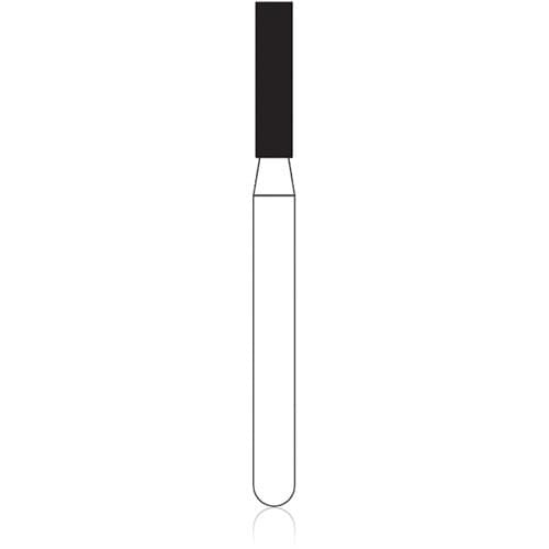 NTI FG Diamond Bur, Super Coarse, Modified Shoulder Cylinder, #837KR-014, 1.4 mm Diameter, 8.0 mm Length, 5/Pkg, SC837KR-014 thumbnail 2