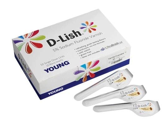 D-Lish 5% Sodium Fluoride Varnish, Vanilla Cupcake, 0.4 mL Unit Dose, 50/Box, 214450 thumbnail 11