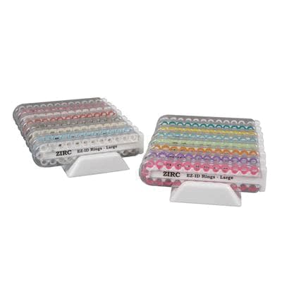 Zirc E-Z ID Instrument Rings, Small 1/8" Assorted Neon, 200/Pk, 70Z110 thumbnail 3