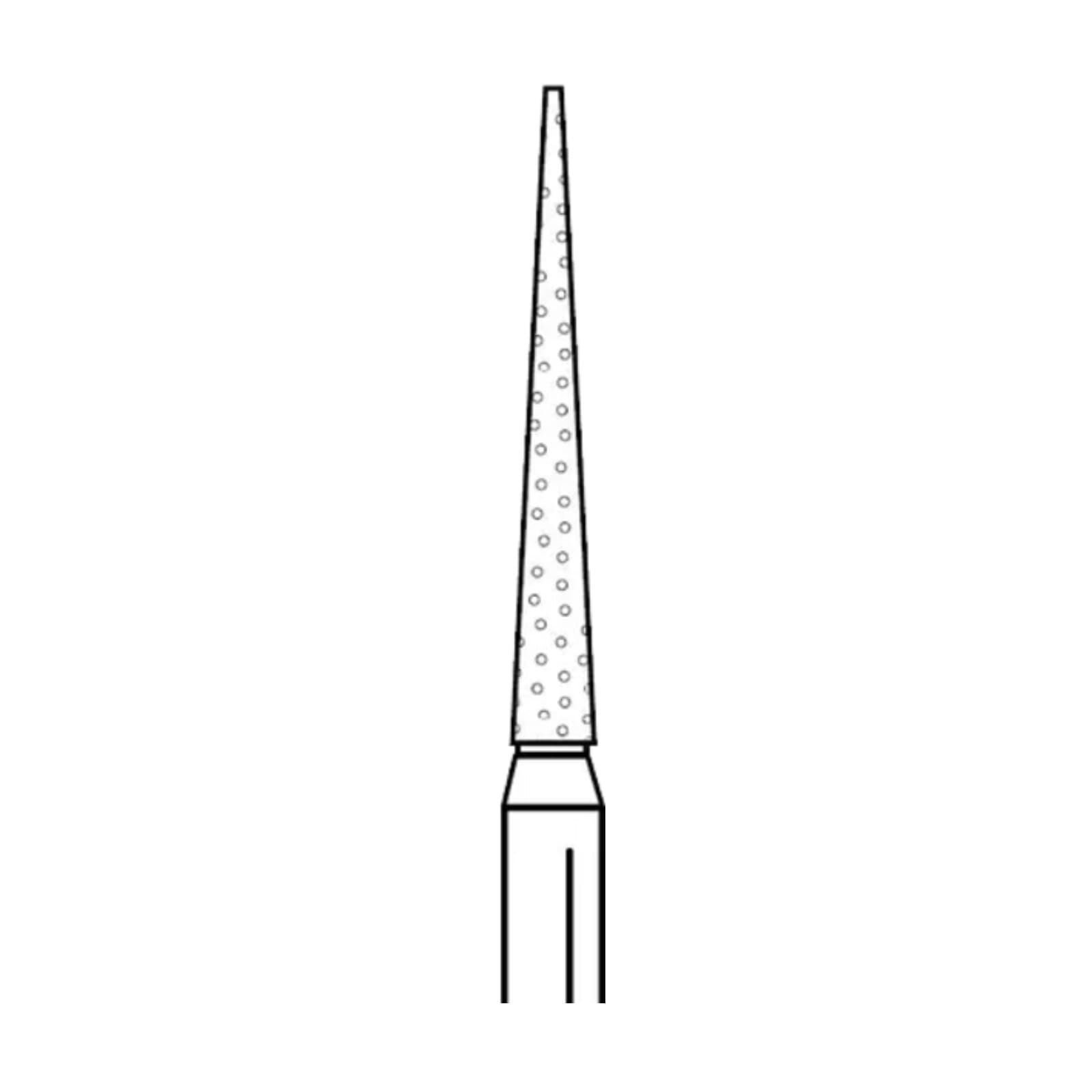 Two Striper Diamond Bur, FG, Flat-End Taper, 798.10F, Fine, Red, 1.5 mm Major/0.5 mm Minor Diameter, 5/Pk, 2015443 thumbnail 7