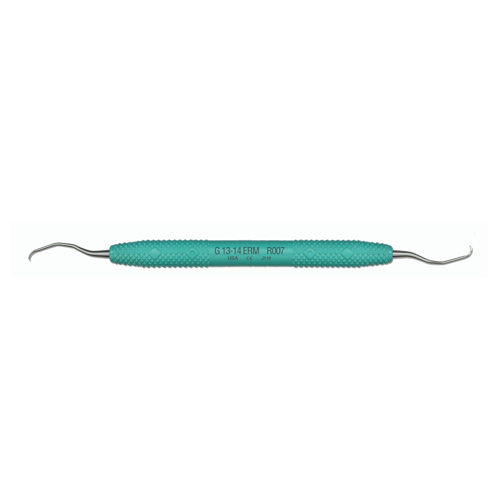 PDT Amazing Gracey 13/14 Extended Reach Mini Curette, Double End, Green Resin Handle, R007 thumbnail 3