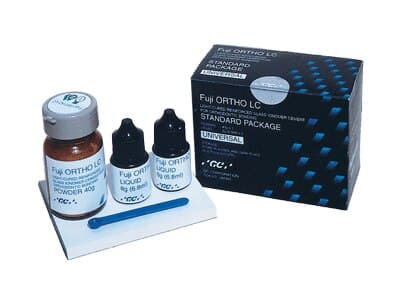 GC Fuji Ortho LC Light-Cured Resin-Reinforced Glass Ionomer Orthodontic Cement, Standard Package, Powder/Liquid, 1/Pk, 439403 thumbnail 9
