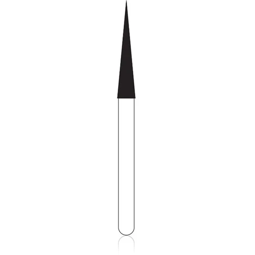 NTI HP Diamond Bur, Medium Grit, Needle Shaped, #859-018, 1.8 mm Diameter, 10.0 mm Length, Gray, M859-018HP, 1/Pk thumbnail 2