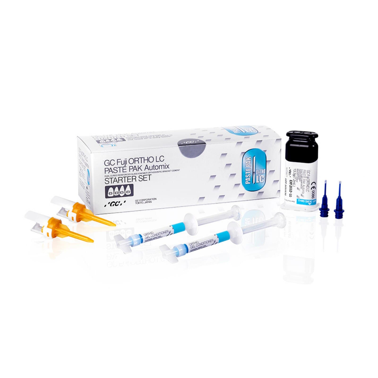 GC Fuji Ortho Band LC Automix Starter Kit, Light-Cured Resin-Reinforced Glass Ionomer Orthodontic Band Cement, Blue, 2 x 7.2 mL Cartridges, 439470 thumbnail 18