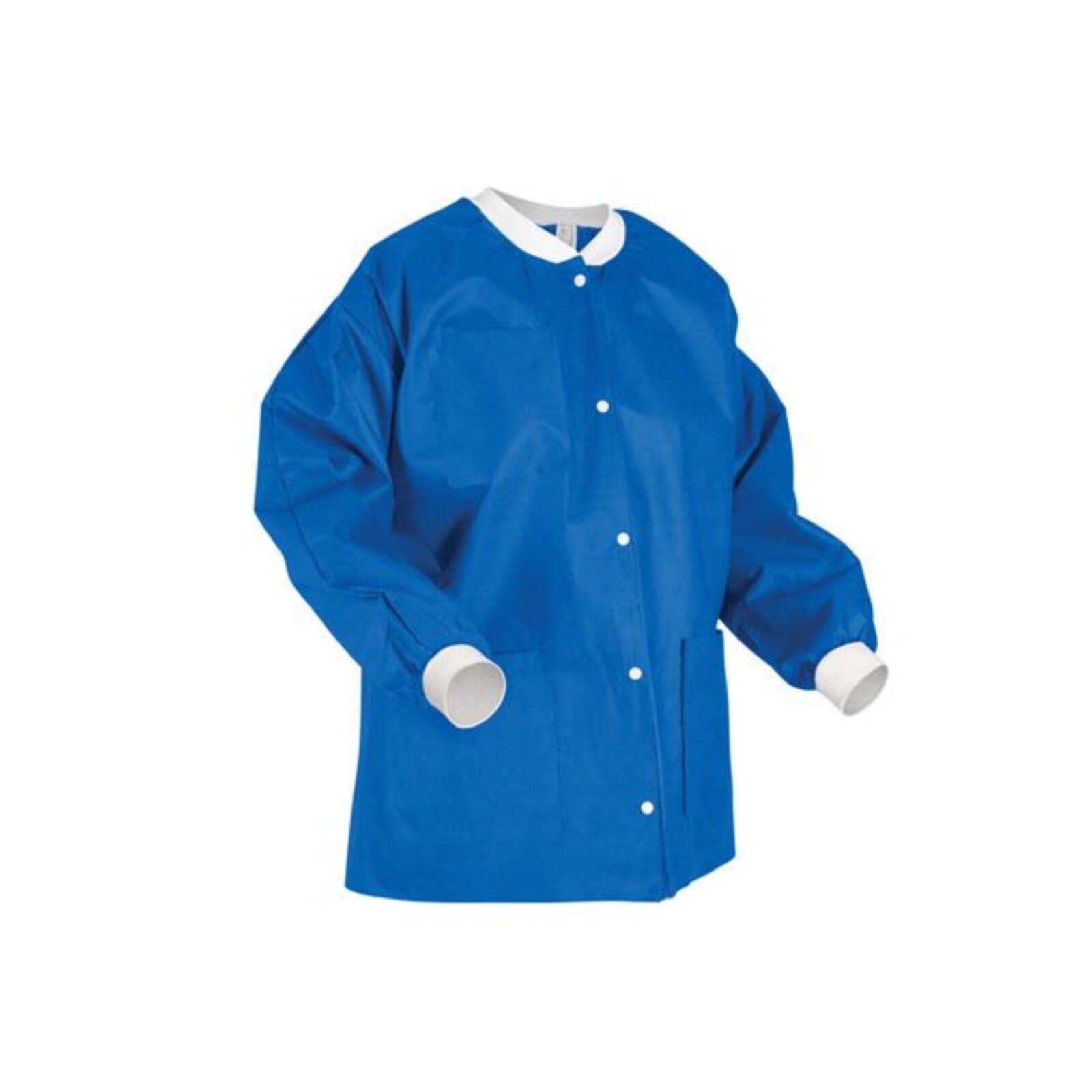 ValuMax Extra-Safe Hip-Length Lab Jacket, Royal Blue, Large, AAMI Level 3, 10/Pk, 3630RYL thumbnail 2