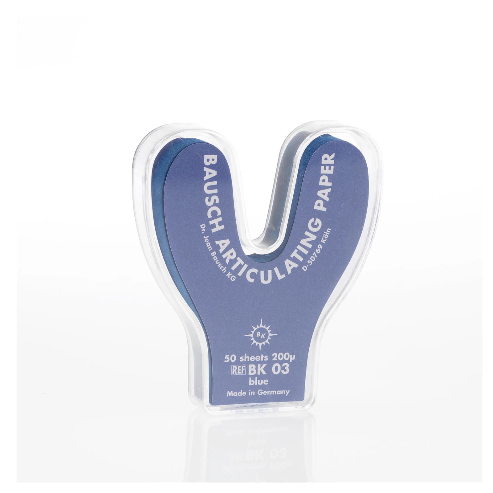 Bausch Articulating Paper, Horseshoe, 200 Microns (0.008"), Blue, 50 Sheets/Box, BK-03 thumbnail 7
