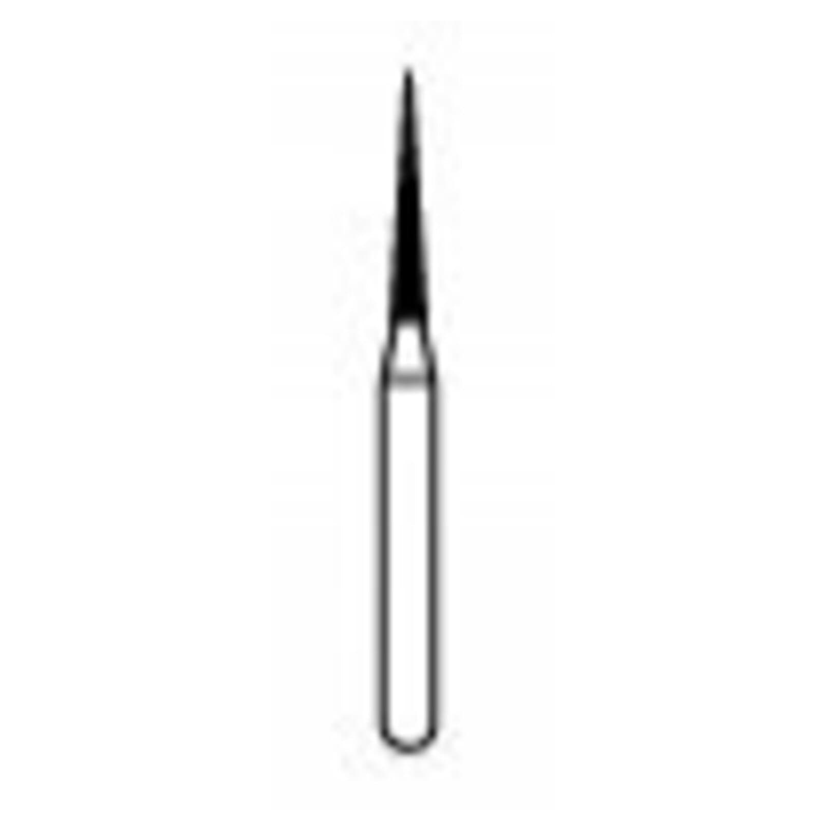 NTI Diamond Bur, Friction Grip (FG), Needle, #858-010, Fine Grit, Red, 1.0 mm, 5/Pk, F858-010 thumbnail 7