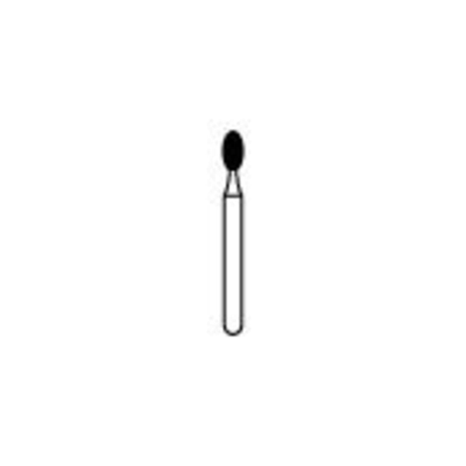 NTI Diamond Bur, Friction Grip (FG), Medium Grit, Football Shape, #379-018 / M379-018, 1.8 mm Diameter, 3.5 mm Length, 5/Pk thumbnail 2