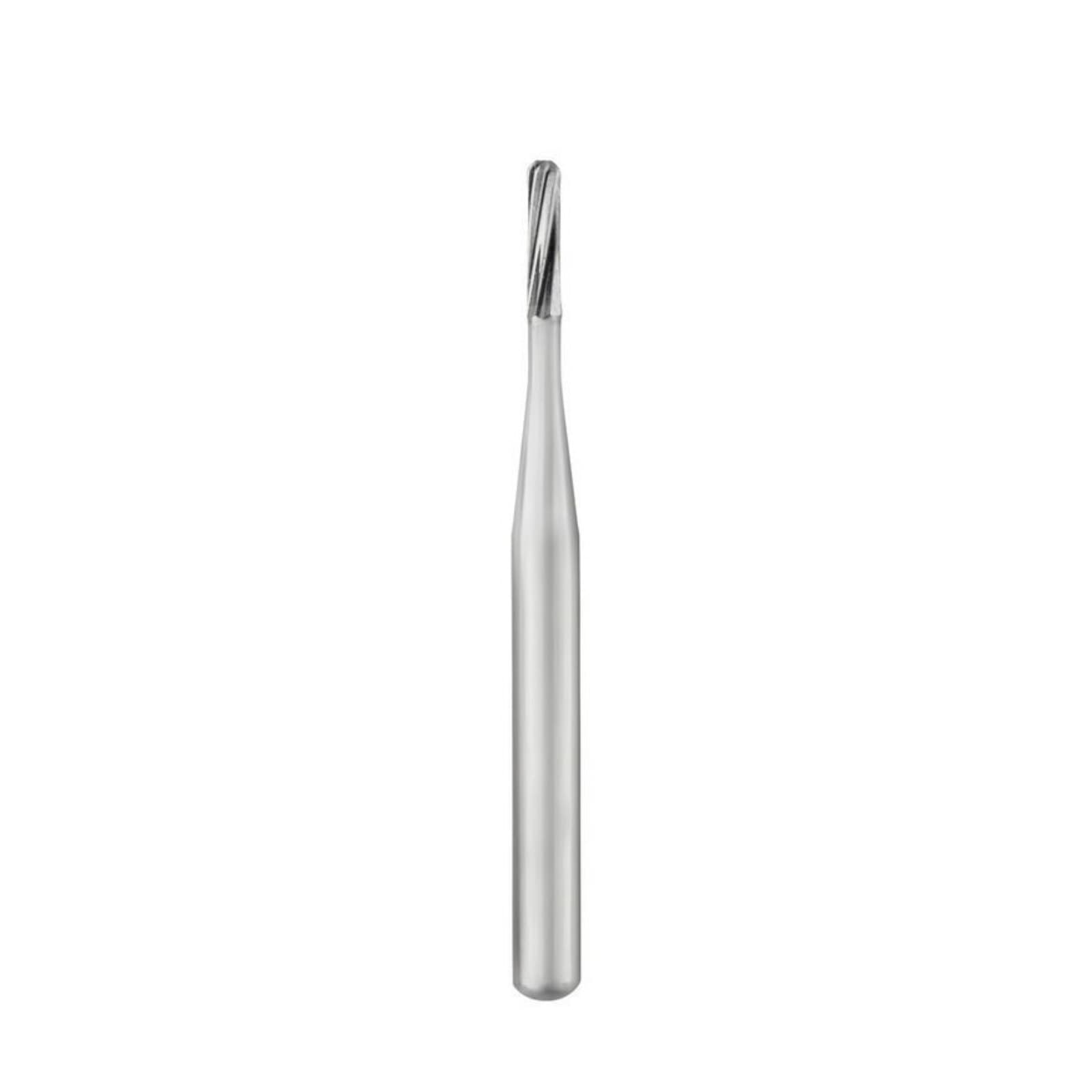 SS White #1156 Straight Fissure Round End Carbide Bur, Friction Grip Short Shank, Plain, 0.8 mm Head Diameter, 3.5 mm Head Length, 10/Pkg thumbnail 2