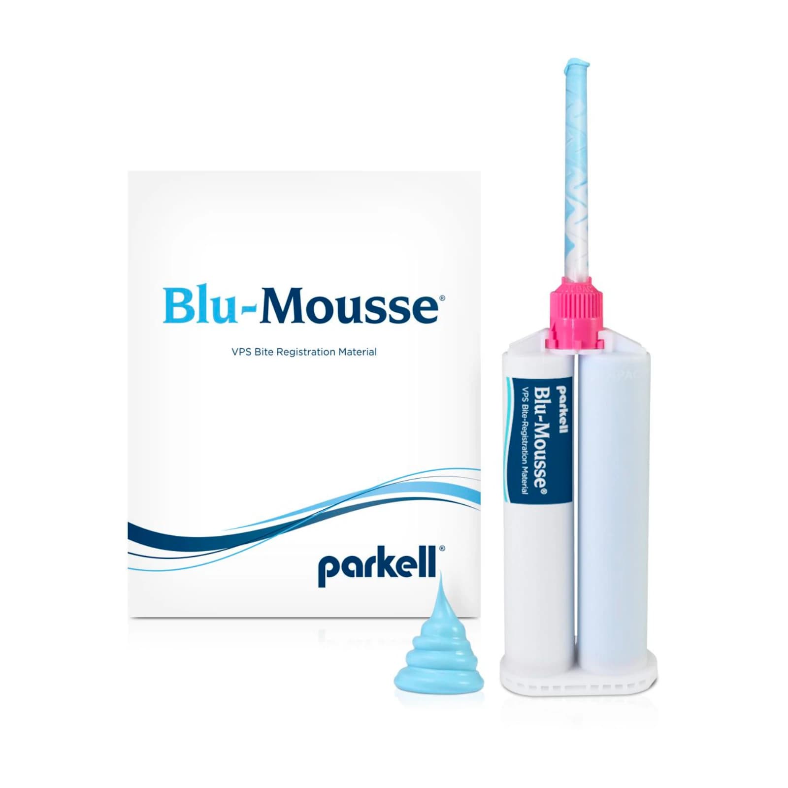 Blu-Mousse VPS Bite Registration Material, Super-Fast 30-Second Set, Scent-Free, 50 ml Split Cartridge, 2/Pk, S457S thumbnail 7