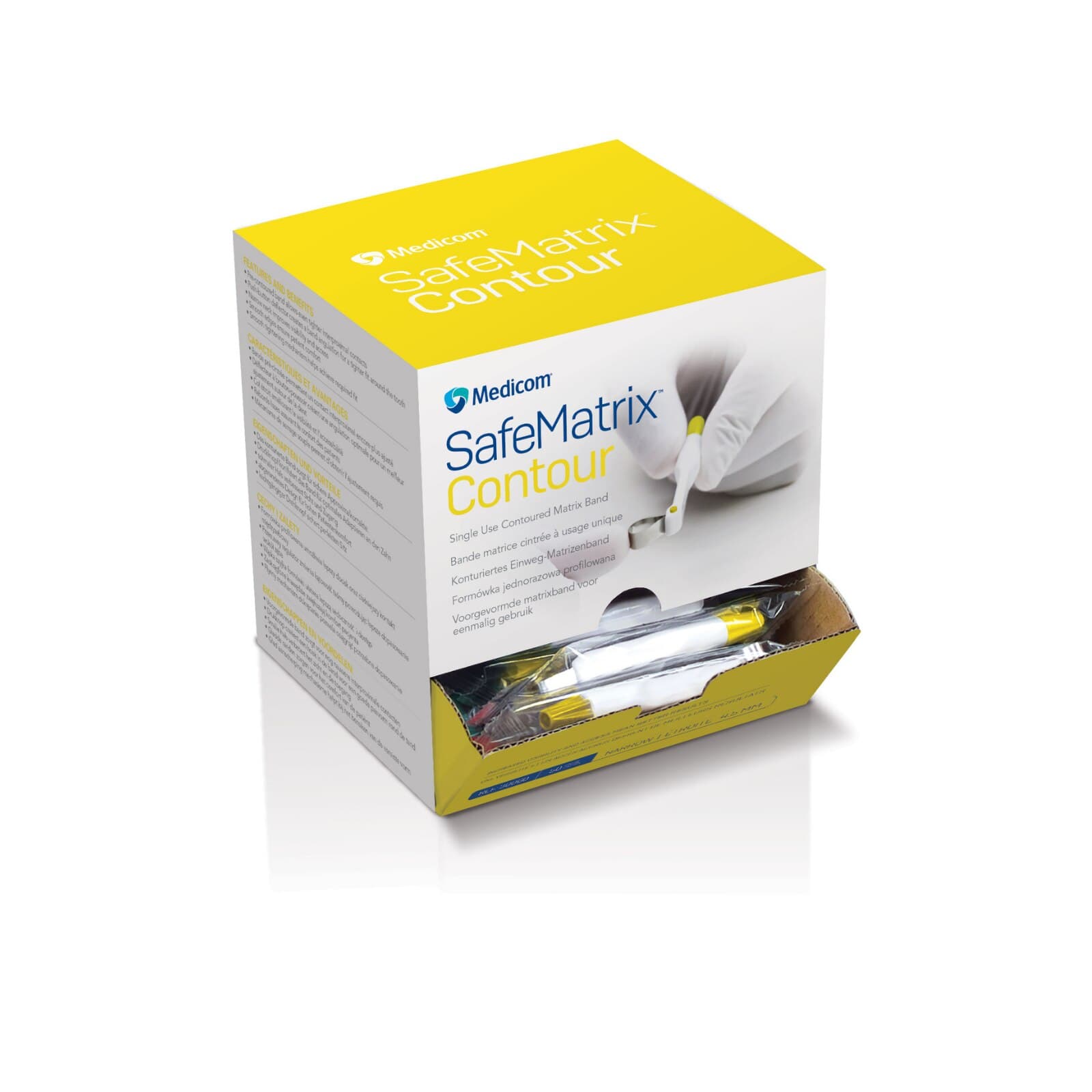 SafeMatrix Contour Narrow Single-Use Matrix Bands, 4.5mm, Yellow, 50/Box, 30060 thumbnail 16
