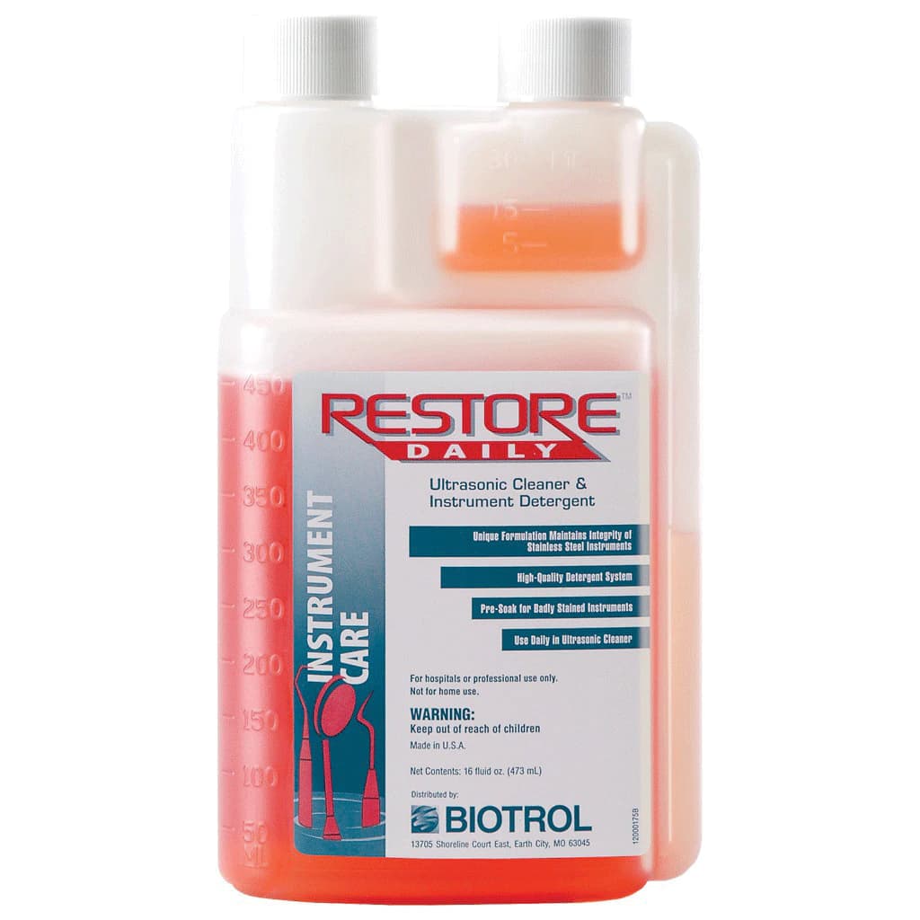 Biotrol Restore Daily Ultrasonic Cleaner & Instrument Detergent, 16 oz Bottle, RD-016 thumbnail 3