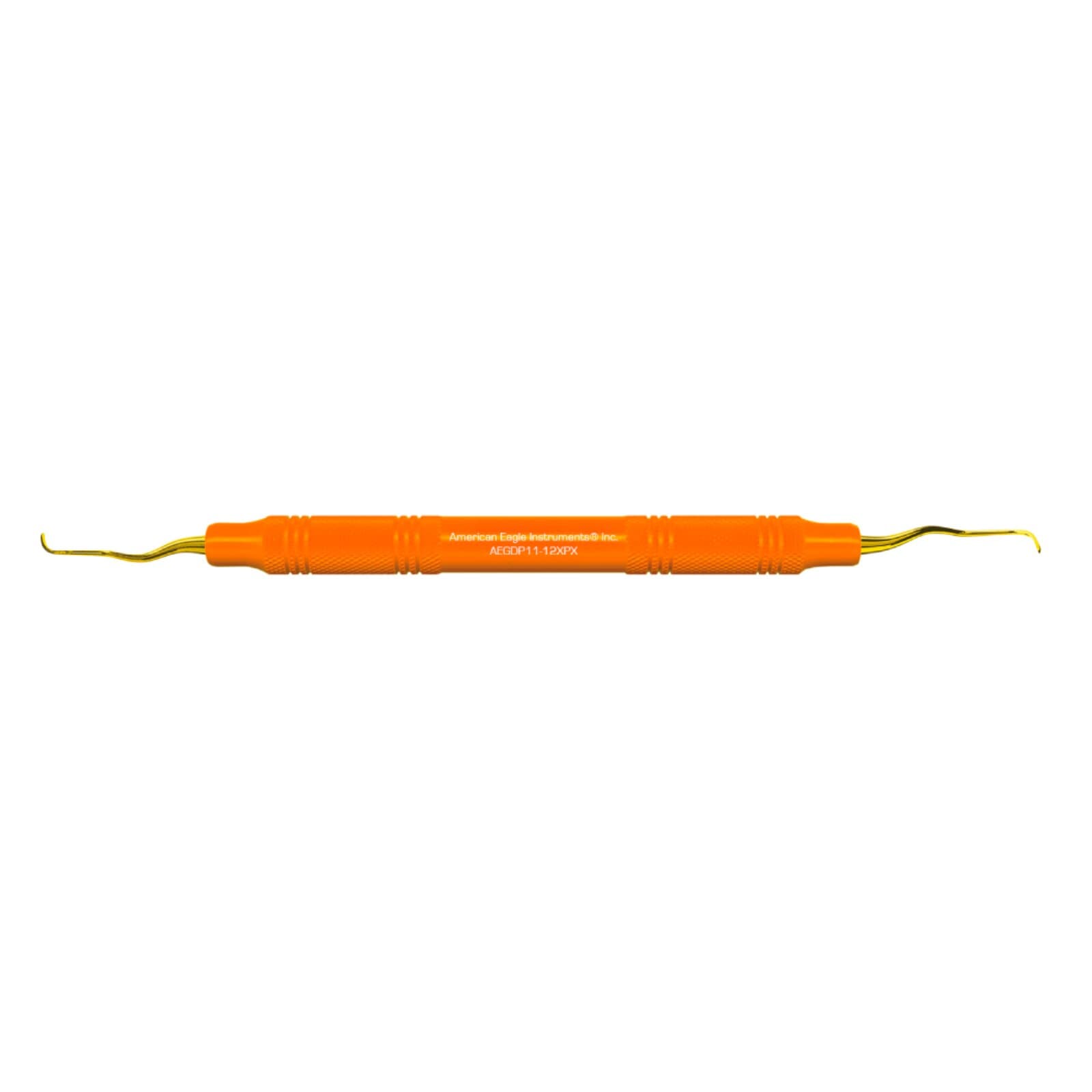 Gracey +3 Deep Pocket Curette, XP, #11-12, EagleLite Resin Handle, Orange, Double End, 1/Pk, AEGDP11-12XPX thumbnail 9