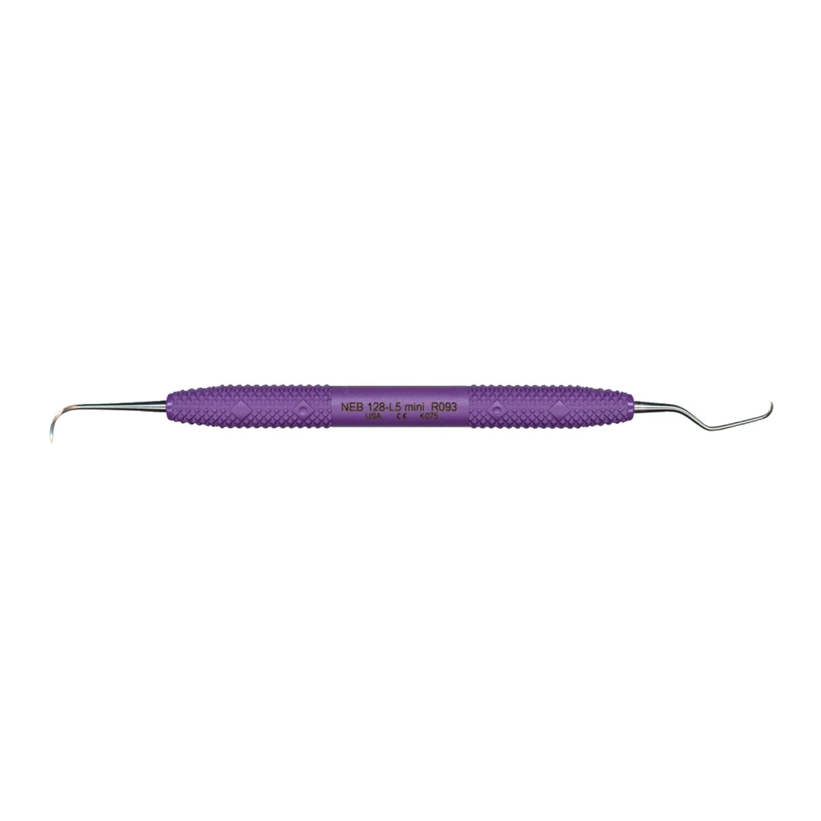 PDT Cruise Line Anterior Scaler Nebraska N128-L5 Mini, Double End, Purple Resin Handle, R093 thumbnail 3