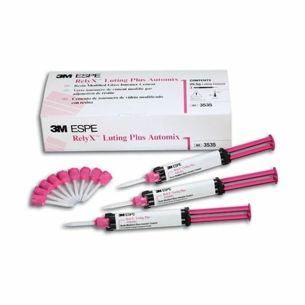 3M RelyX Luting Plus Automix Resin-Modified Glass Ionomer Cement, Value Pack, 8.5 g Syringes, 3/Pk, 3535 thumbnail 14