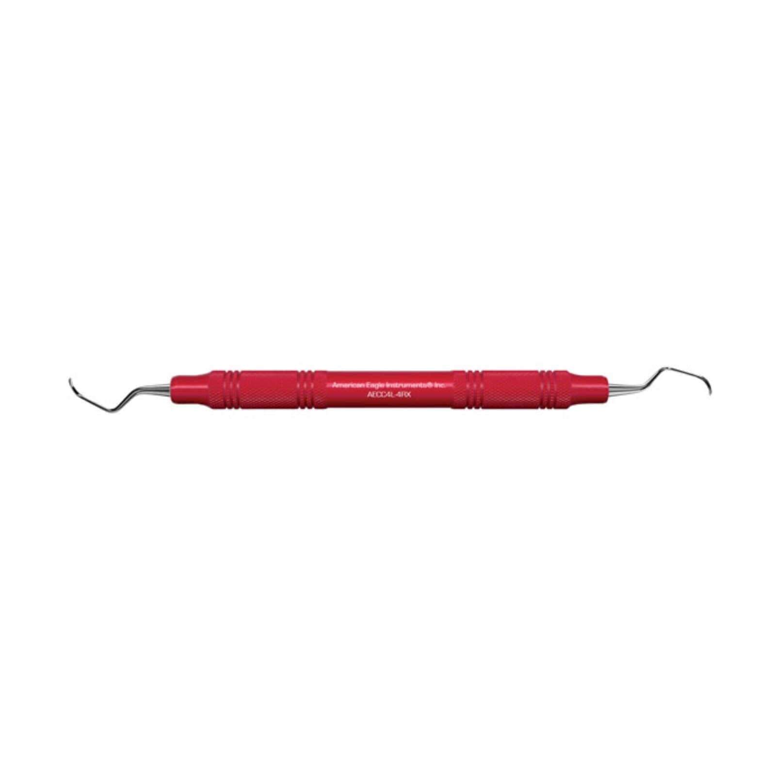 American Eagle Universal Curette, Columbia #4L/4R, Double End, EagleLite Resin Handle, Red, AECC4L-4RX, 1/Pk thumbnail 3