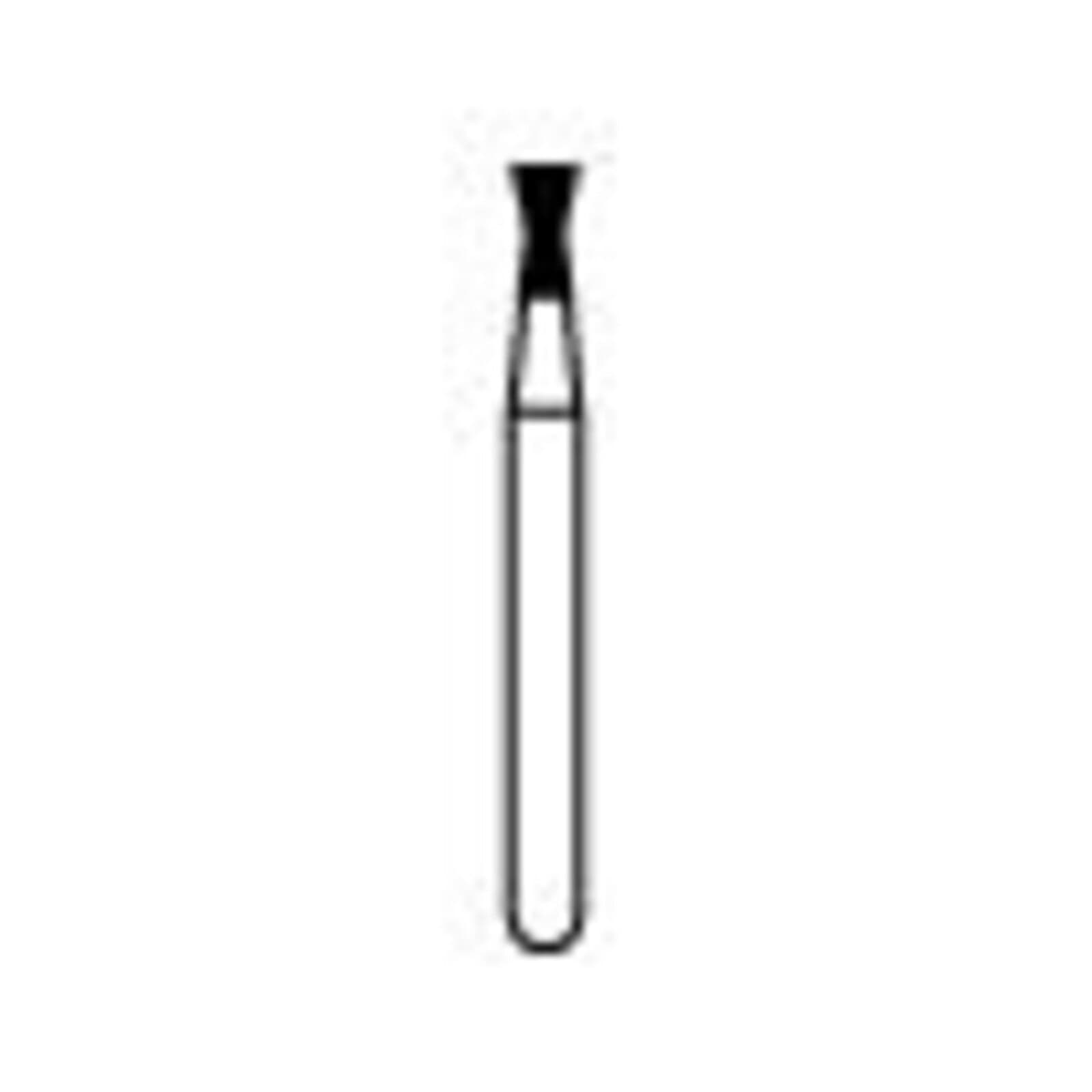 NTI® FG Diamond Bur, Coarse, Inverted Cone with Collar, #806-014, 1.4 mm Diameter, 3.0 mm Length, Green, 5/Pkg, C806-014 thumbnail 2