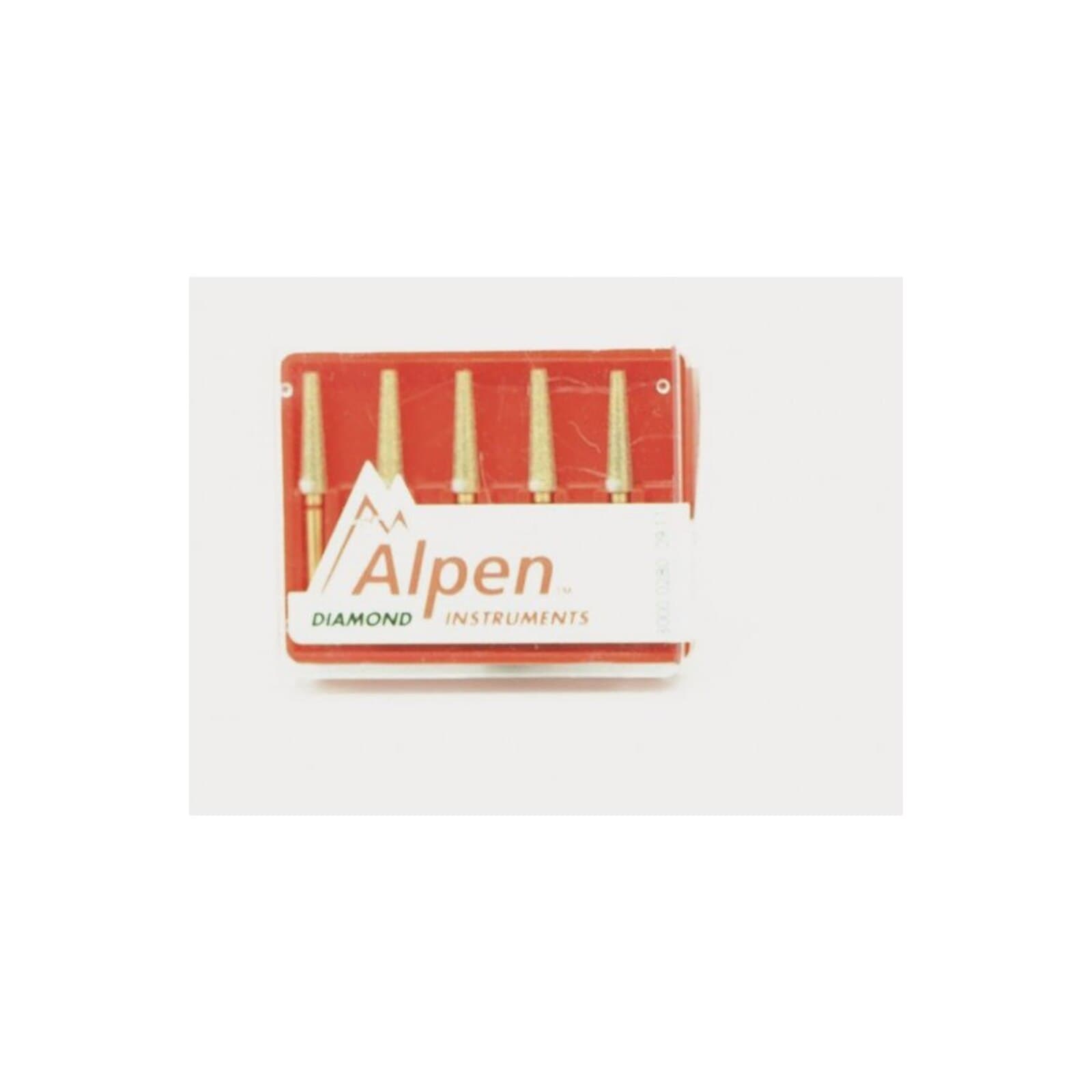 Alpen Multi-Use Diamond Bur, FG, Round #801, 2.3 mm, Fine Grit, Red, 5/Pk, 801-023F thumbnail 2