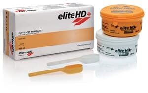 Zhermack Elite HD+ Putty Soft VPS Impression Material, Regular Set, Orange, 250 mL Base + 250 mL Catalyst, 2/Pk, C203000 thumbnail 2