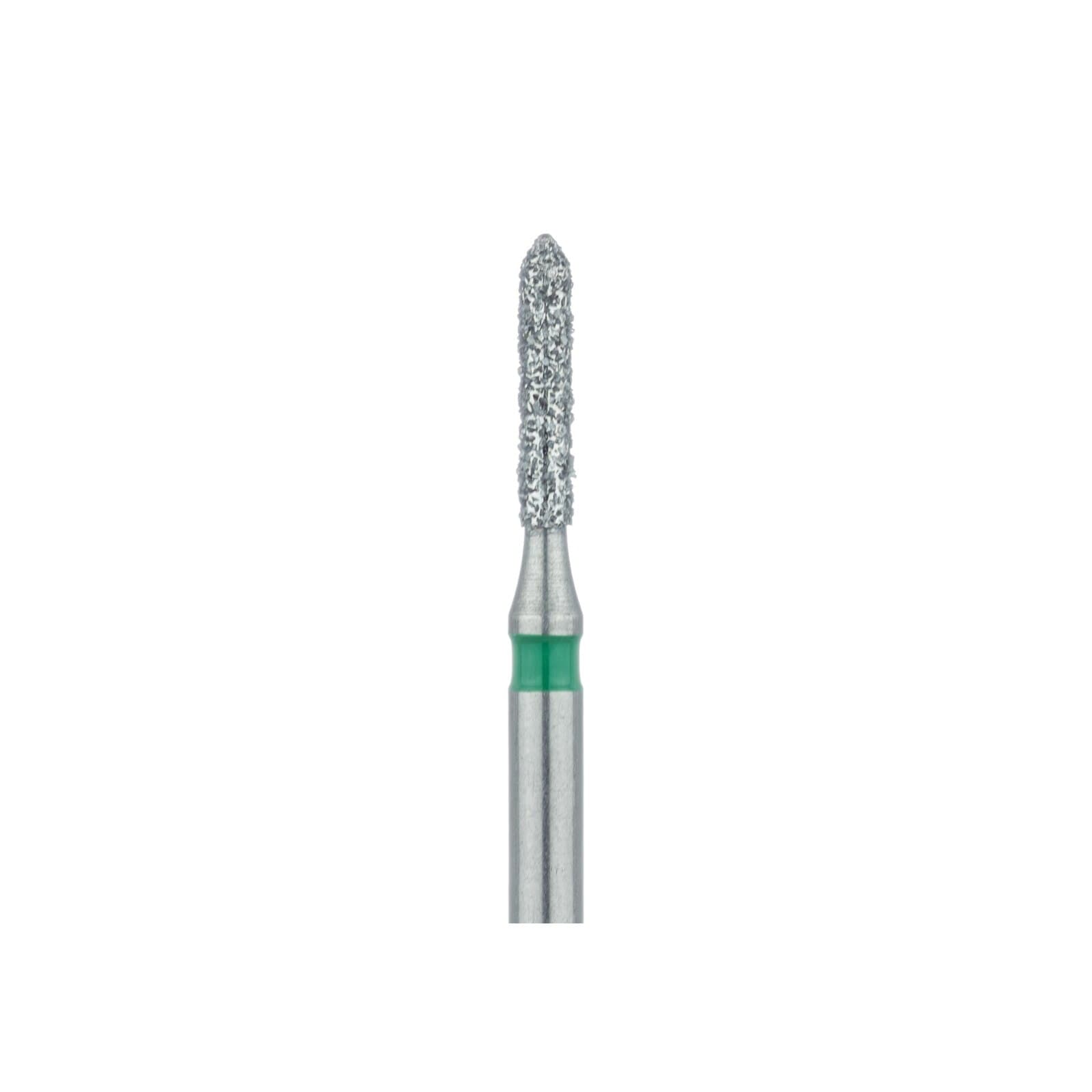 Meisinger 840G-016-FG Coarse Diamond Bur, Round Edge Cylinder, Friction Grip, 1.6 mm, Green, 5/Pk thumbnail 3