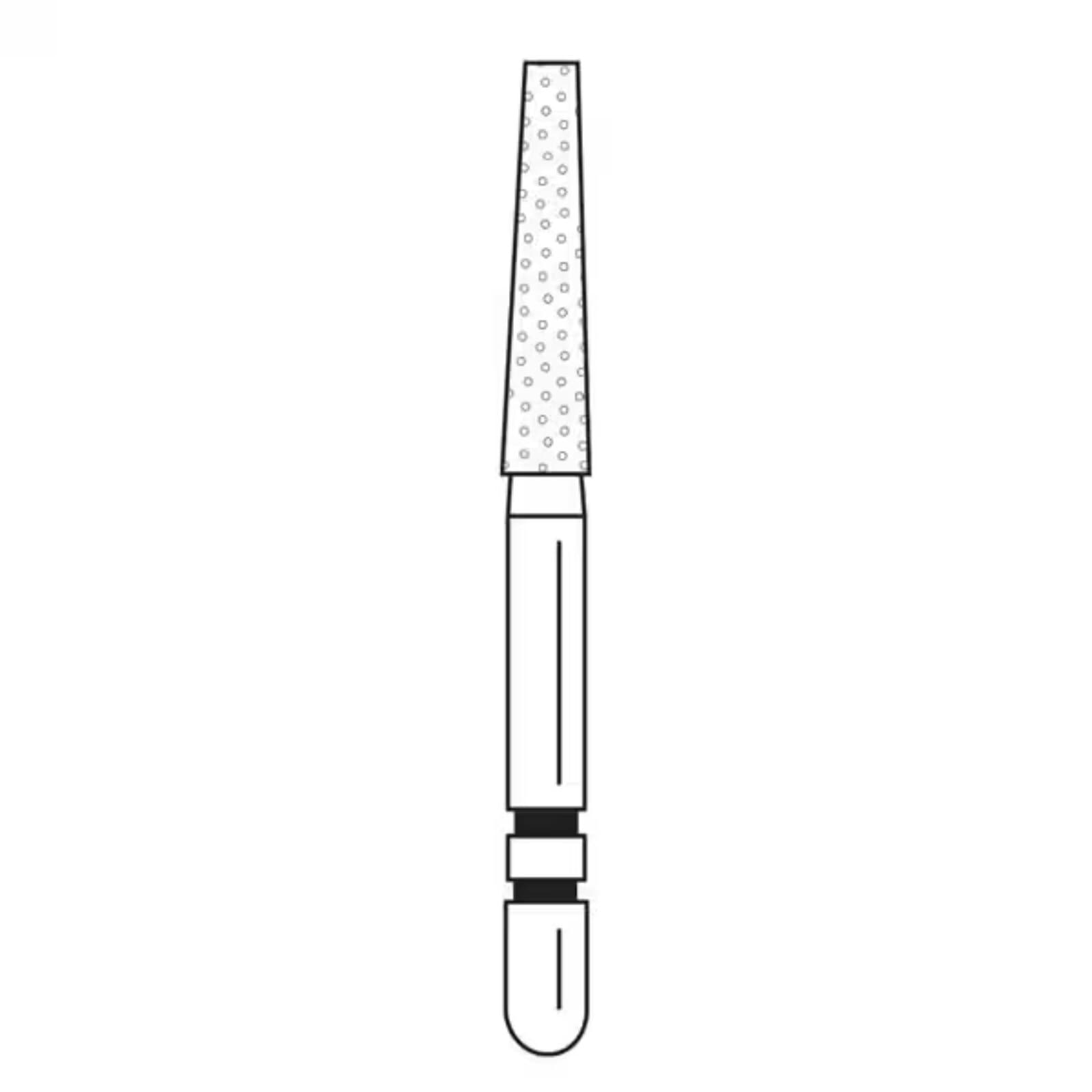 Two Striper TSZtech Diamond Bur Friction Grip 703.8KR ZF Taper, 5/Pack, 2015662 thumbnail 3