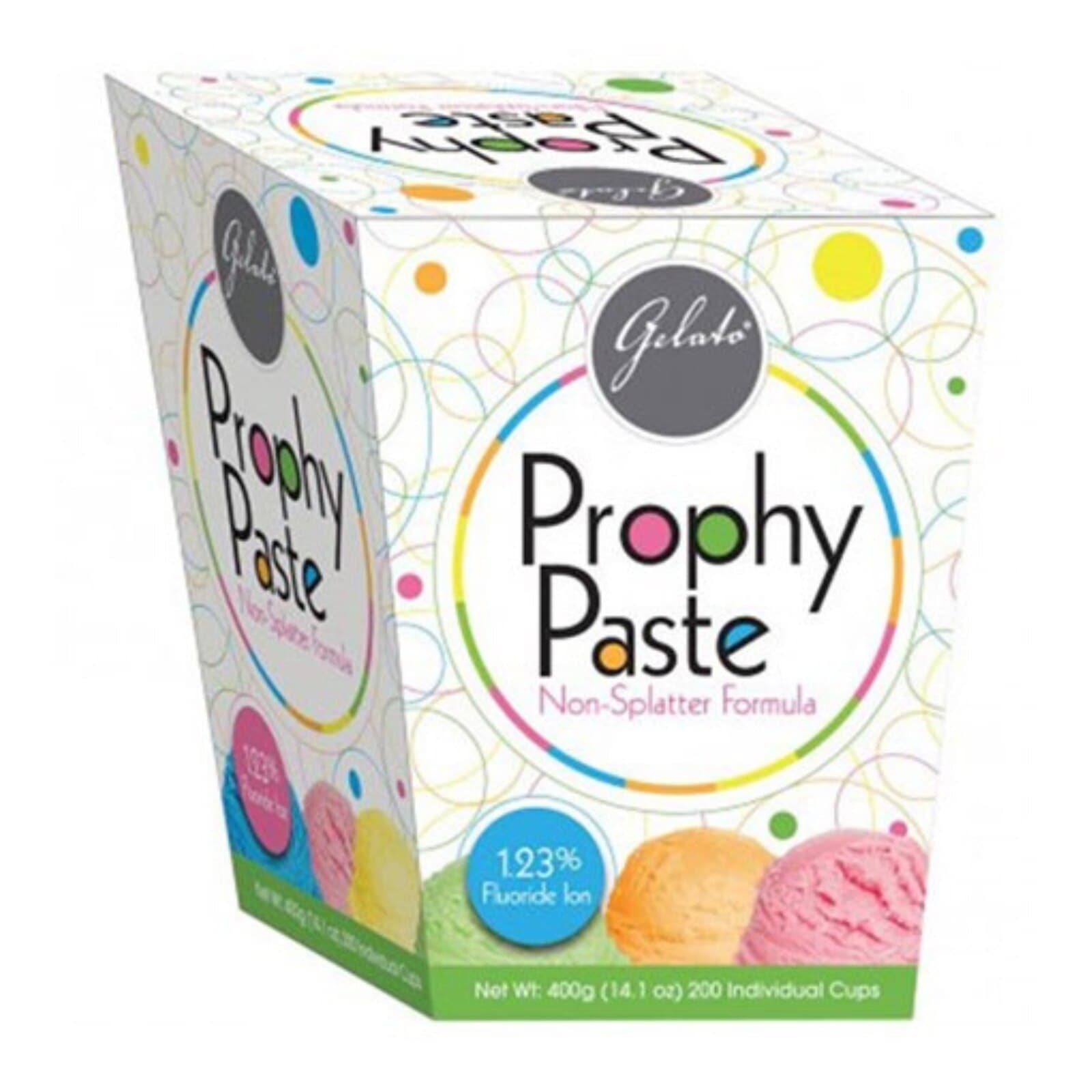 Gelato Prophy Paste Cups, Medium Grit, Pina Colada, Unit Dose 2g, 200/Box, 24-02577 thumbnail 2