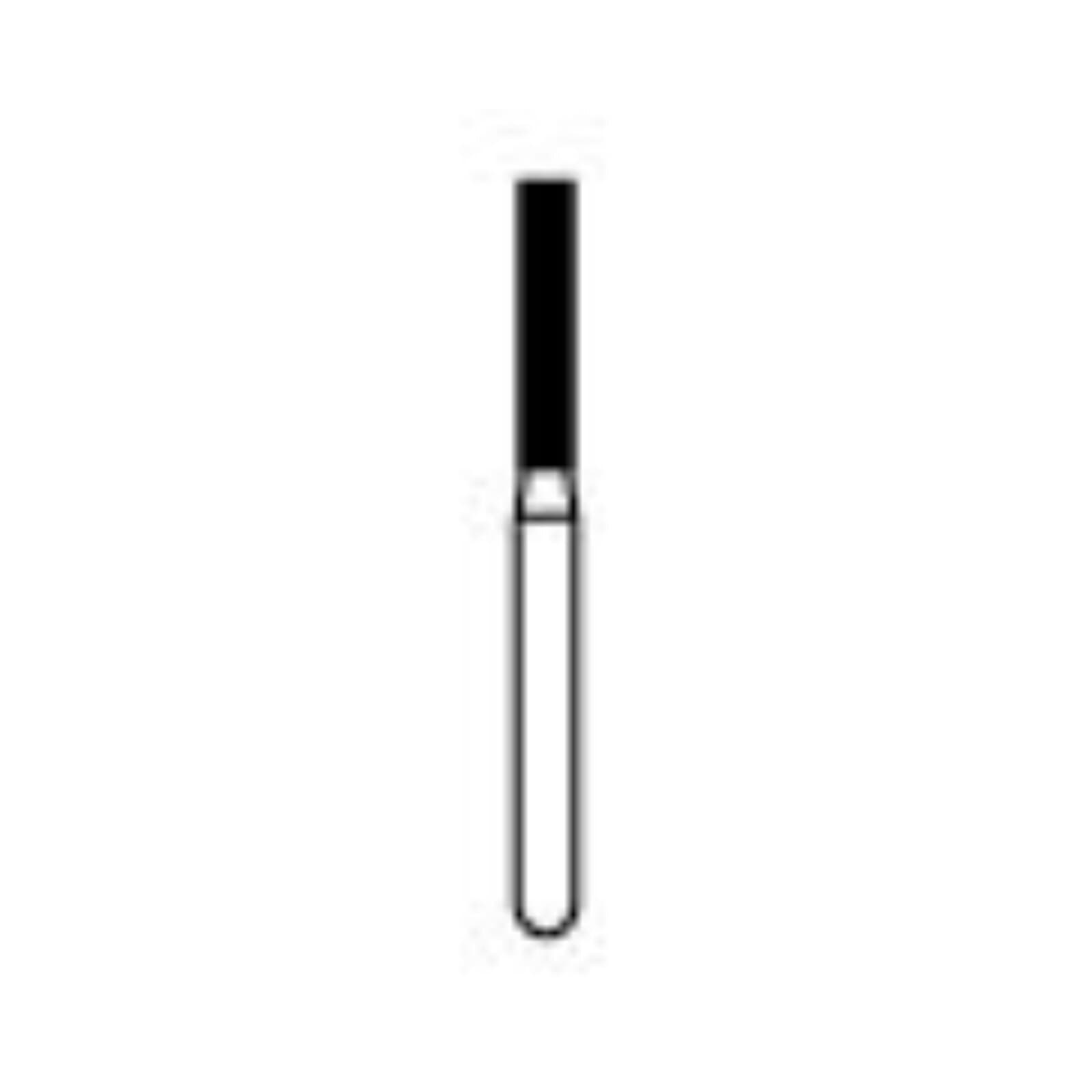 NTI Diamond Bur, FG, Cylinder Flat End, #M837-014, 1.4 mm, Medium, Gray, 5/Pk thumbnail 7