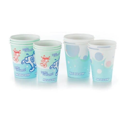 Medicom SafeBasics Poly-Coated Paper Cups, 5 oz, Healthy Teeth Design, 1000/Pk, 116-CH thumbnail 2