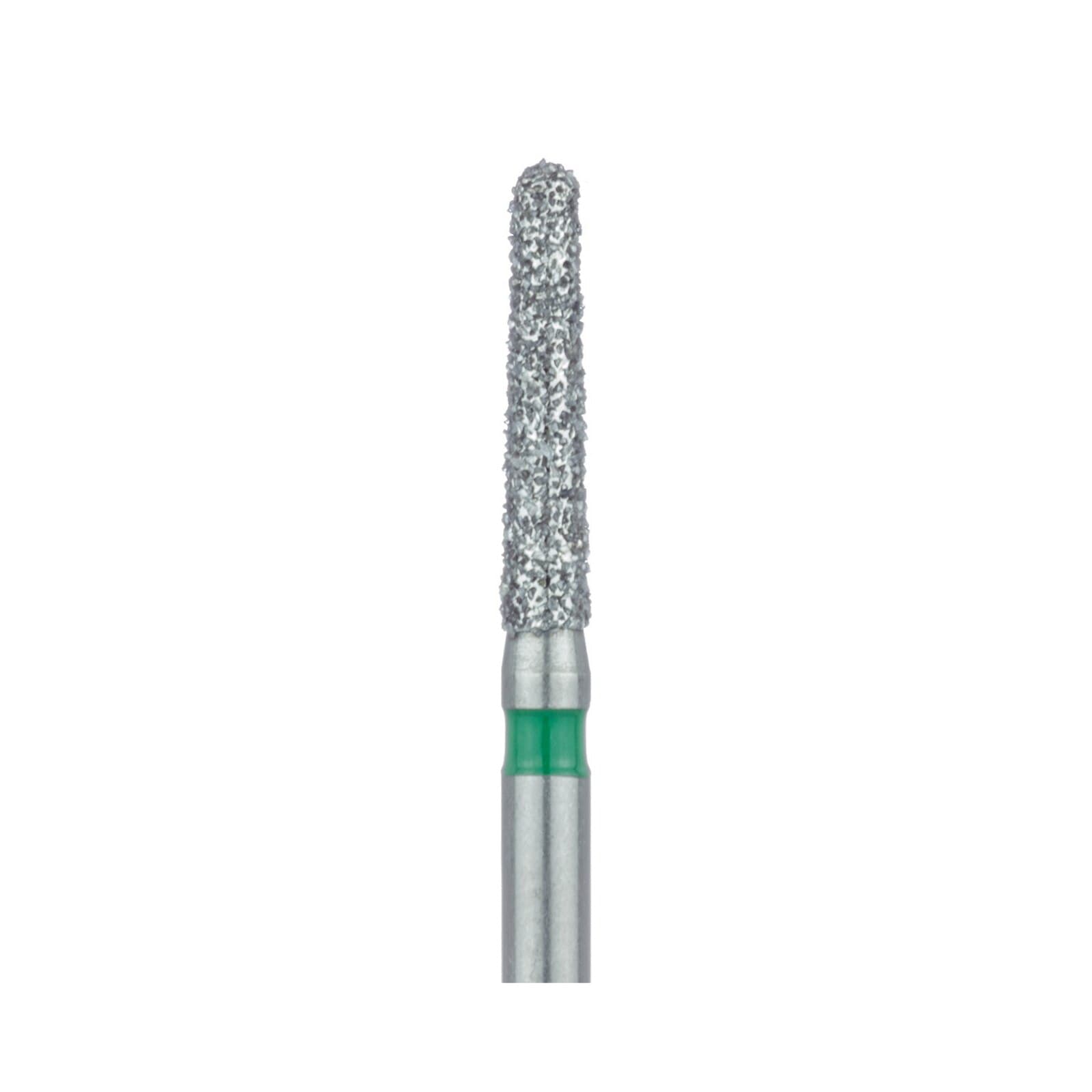 Meisinger 850G-018 FG Coarse Round End Taper Diamond Bur, 1.8 mm Head, 8 mm Working Length, Green, 5/Pk thumbnail 3