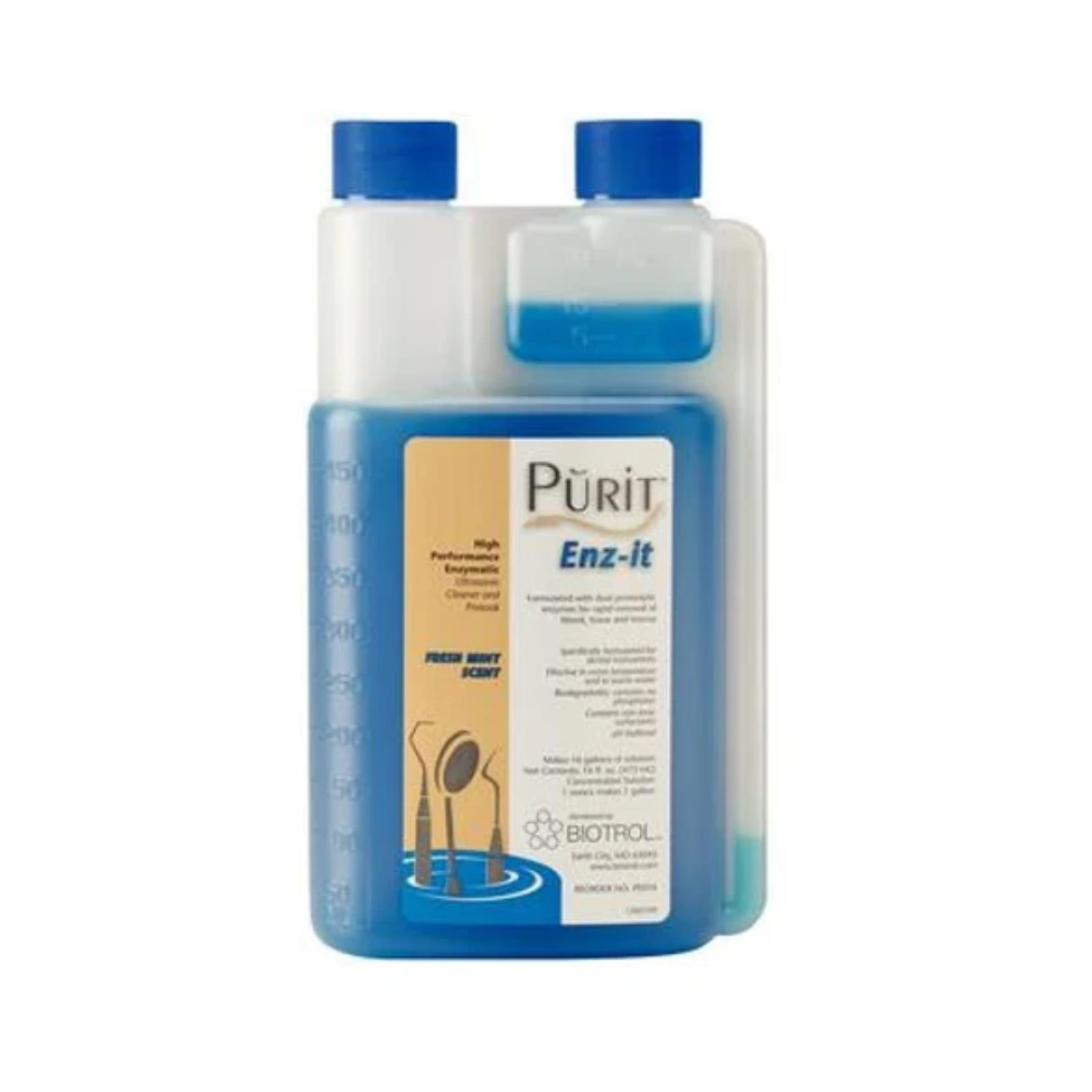 Purit Enz-It Enzymatic Ultrasonic Cleaner & Presoak Solution, 16 oz Bottle, PE016 thumbnail 4