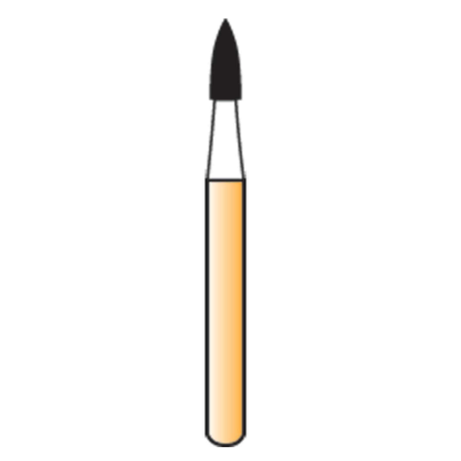 Alpen® Carbide Trimming & Finishing Bur, 12-Blade, FG Bullet #7803, 1.2 mm Diameter, 5/Pack - Alpen&reg; Trimming & Finishing Burs - 12-Blade - #7803 - Image 1