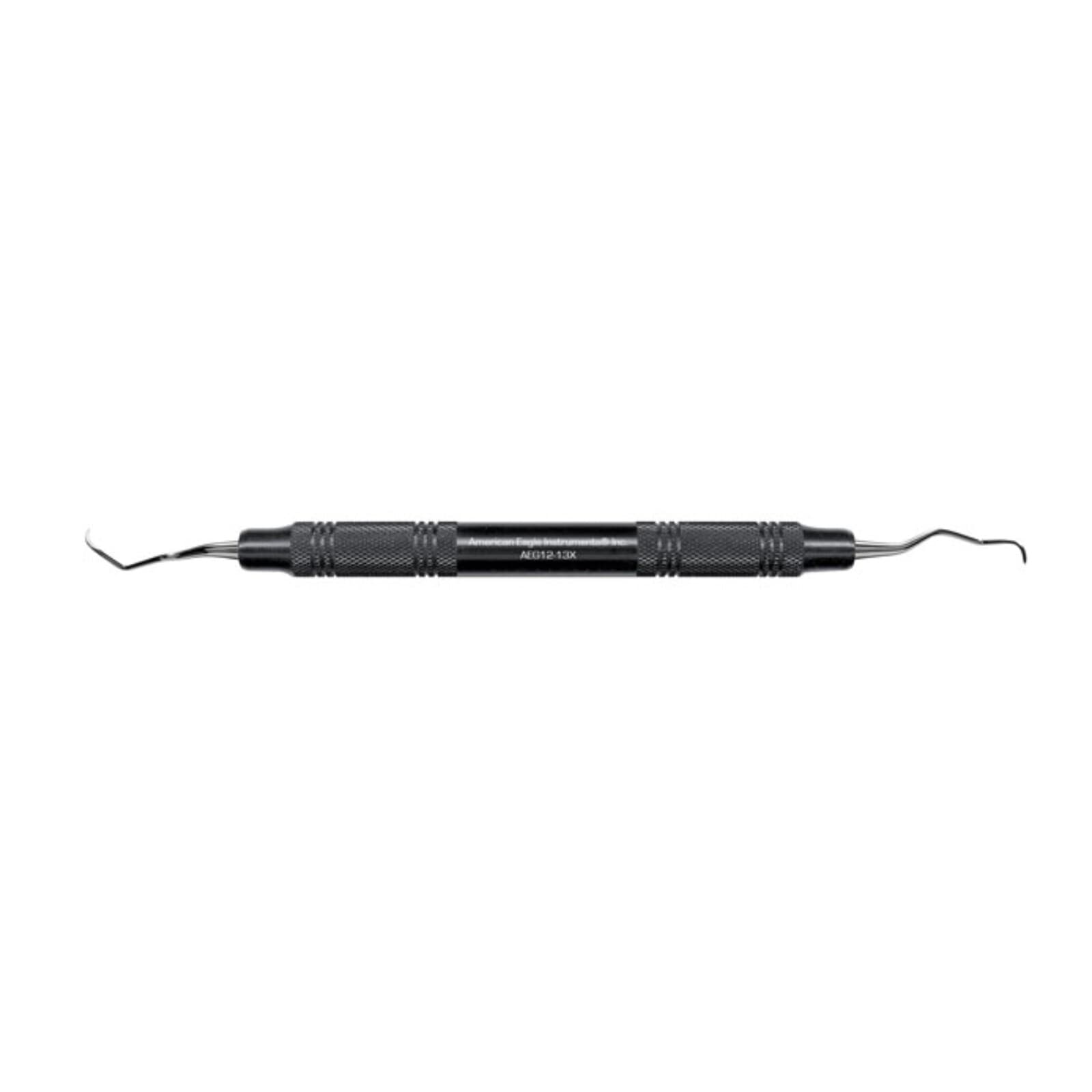 American Eagle Gracey 11-14 MD Curette, Double End, 3/8" EagleLite Resin Black Handle, XP Technology, AEG11-14X thumbnail 2