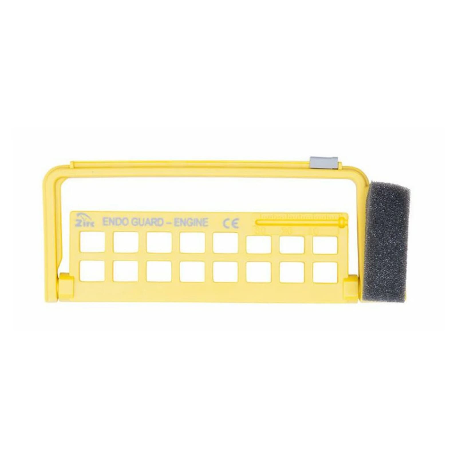 Zirc Steri-Endo Guard Engine File/Reamer Organizer, Neon Yellow, Holds 11 Engine & 5 Hand Files, 50Z452-O - Neon Yellow Steri-Endo Guard Engine - Image 1