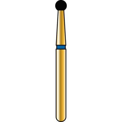 Alpen Multi-Use Multilayer Diamond Bur, FG, Round, Medium, Blue, #801-018M, 1.8 mm Head, 5/Pk, 60031873 thumbnail 3