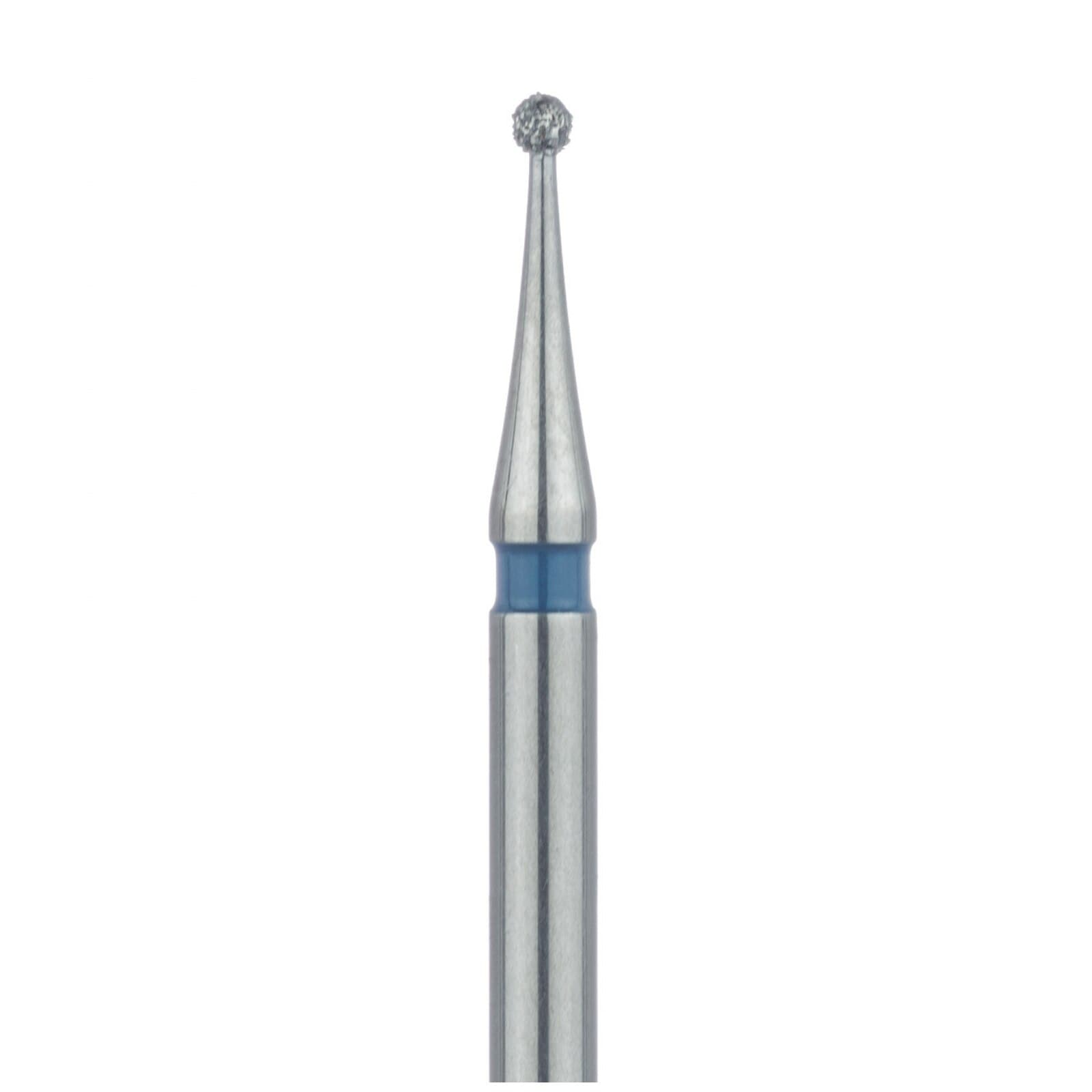 Meisinger 801-009-FG Diamond Bur, Round, Medium Grit, Blue Ring, Friction Grip, 0.9 mm Head, 5/Pkg thumbnail 3