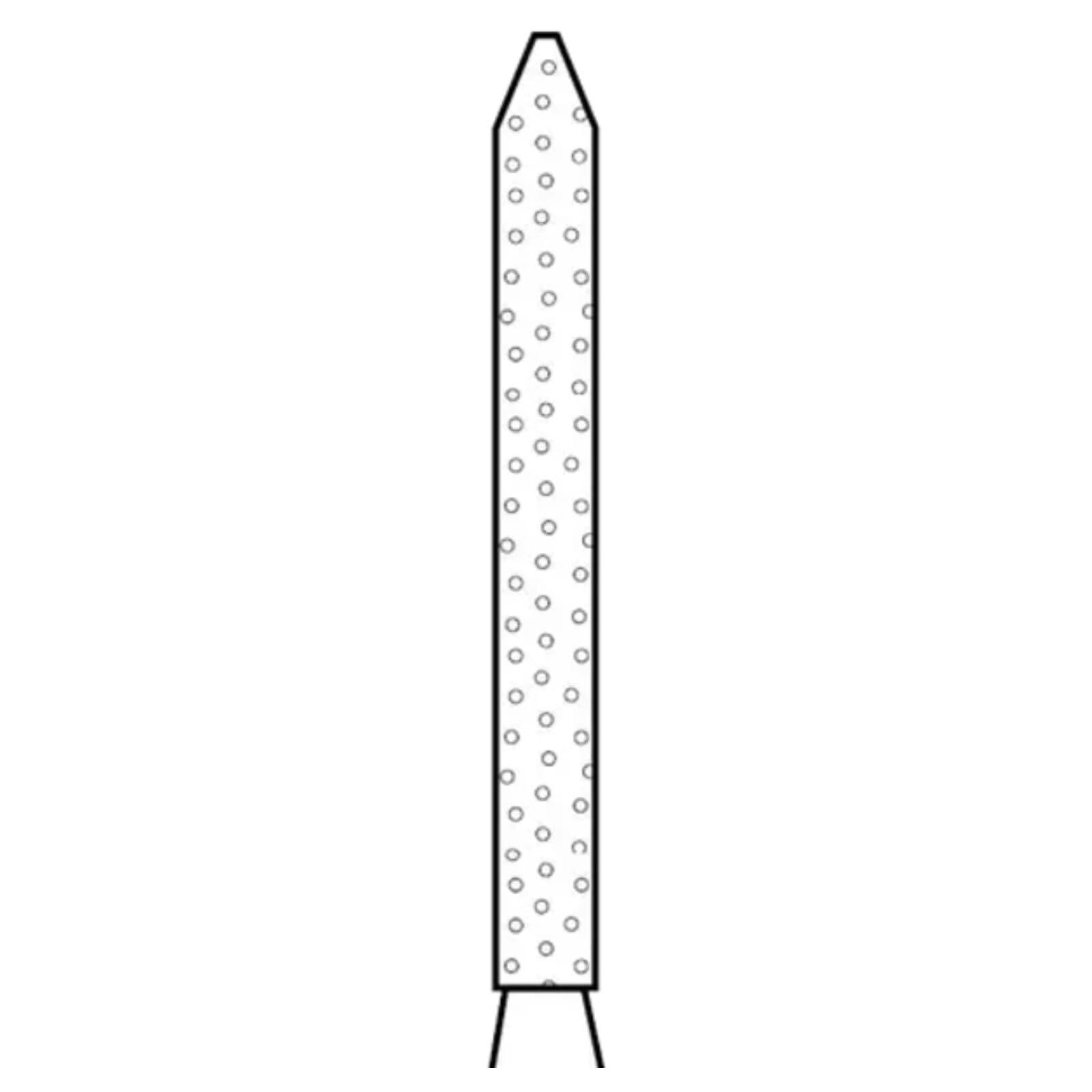 Two Striper Diamond Burs, FG, Bevel-End Cylinder, 250.11C, 1.2 mm Major/0.4 mm Minor Diameter, 11 mm Length, Coarse, Green, 5/Pk, 2015068 thumbnail 3