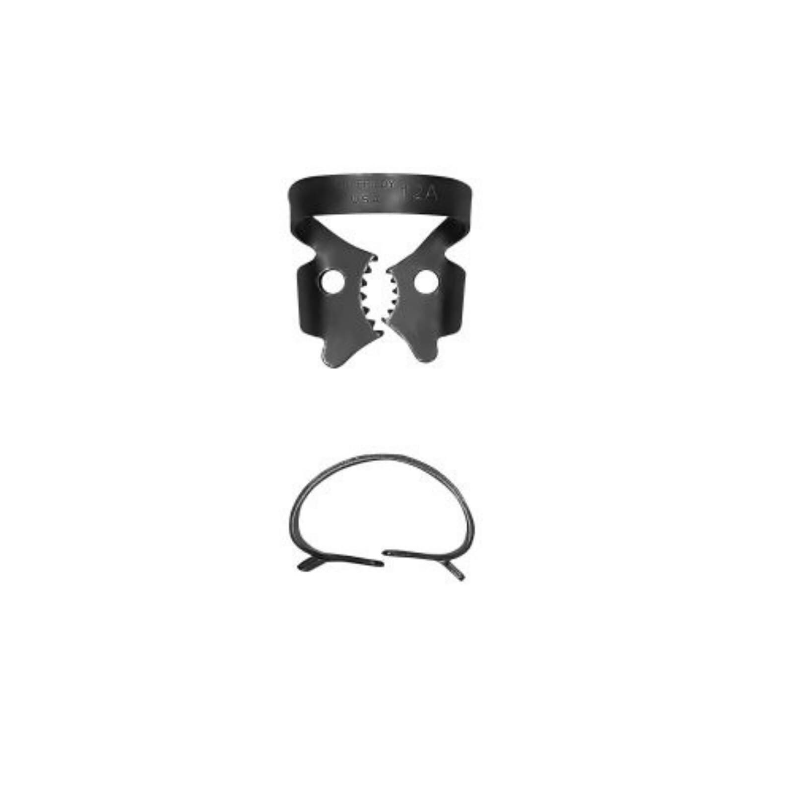 Hu-Friedy Black Line Rubber Dam Clamp #12A, Winged, Lower Right Molars, RDCM12AX thumbnail 3
