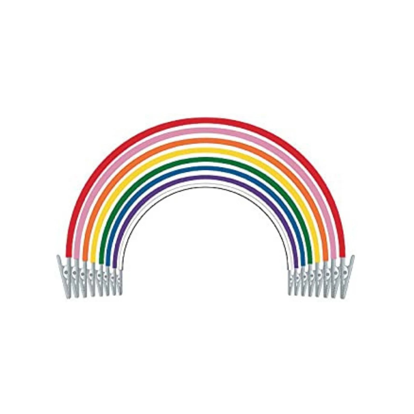 Super Bib Clips, Silicone Cord, Assorted Colors, 14 in, Autoclavable, 8/Pk, 605290 thumbnail 8
