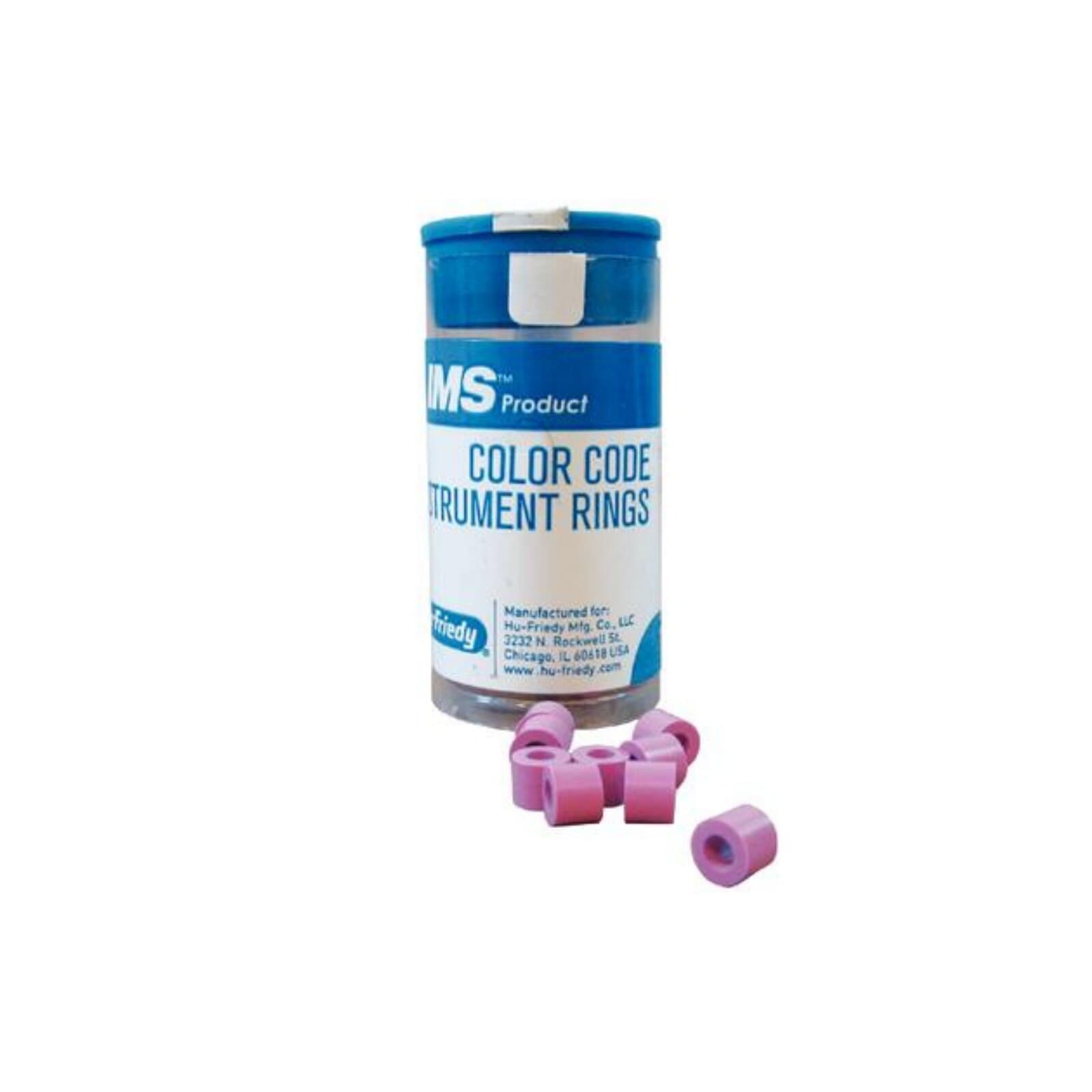 Hu-Friedy IMS Color Code Instrument Rings, Regular, Pink, Silicone Rubber, 50/Pk, IMS-12810 thumbnail 6